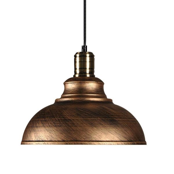 Semi Globe Metal LED Vintage Pendant Light Hanging Lamp Island Lights - Image 2