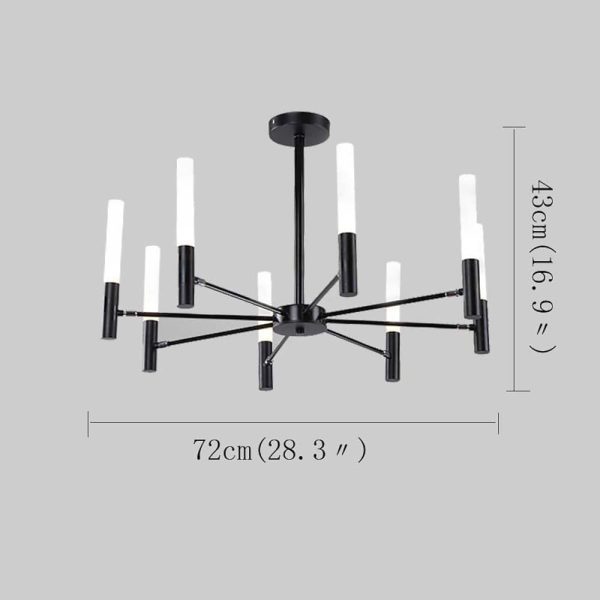 8-light LED Electroplated Modern Chandeliers Ceiling Light Hanging Lights - Image 5