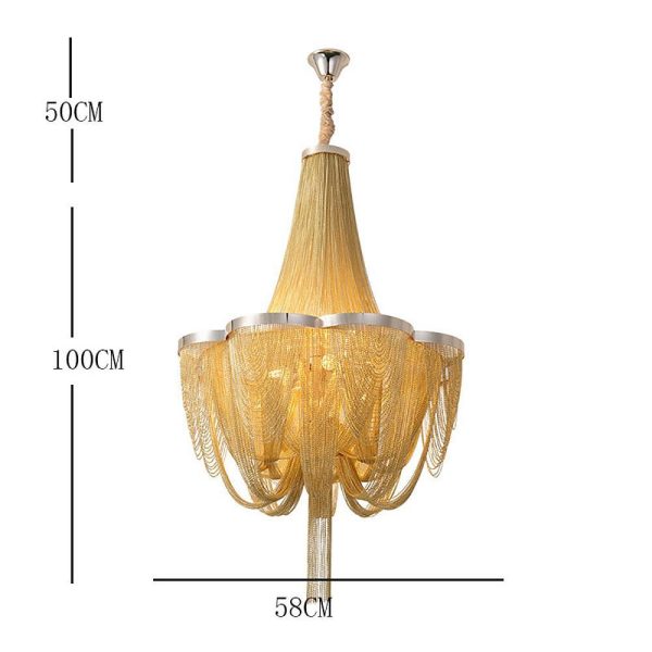 Silver Chandelier Metal Kitchen Dining Room Lighting Ceiling Light 6 Lights - Image 7