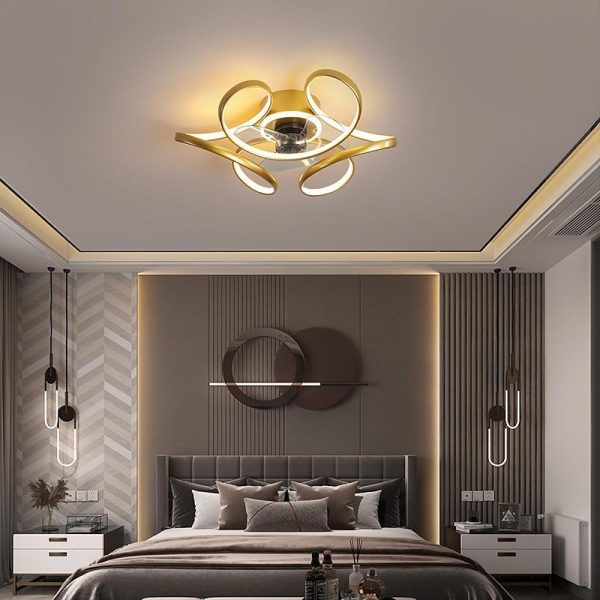3 Bladed Cluster Modern Ceiling Fan with Light - Image 4