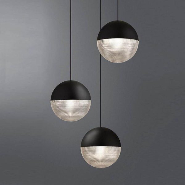 Round Ball Electroplated Glass Metal LED Nordic Pendant Lighting Island Light - Image 4