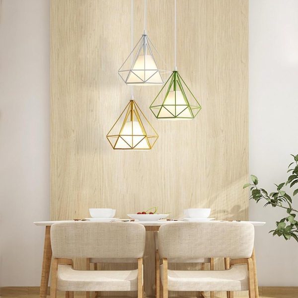 Geometric Metal LED Country Pendant Lights Kitchen Island Lighting - Image 7