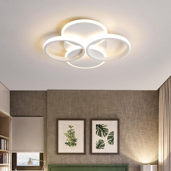 4 Circle Modern Flush Mount Lights Geometrical LED Ceiling Lights - Image 5