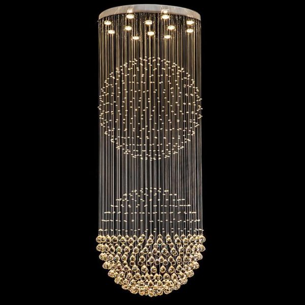 Double Sphere Metal Crystal Rustic Chandeliers Contemporary Chandeliers - Image 6