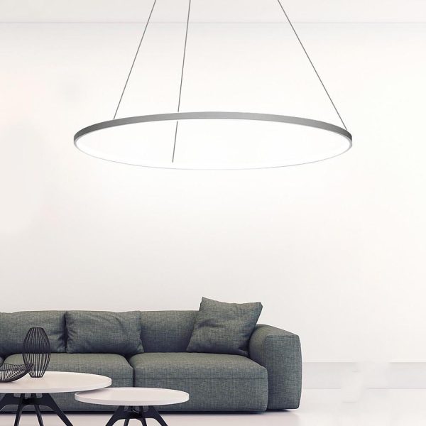 Circle LED Modern Chandelier Pendant Light Hanging Lamp Island Lights - Image 4