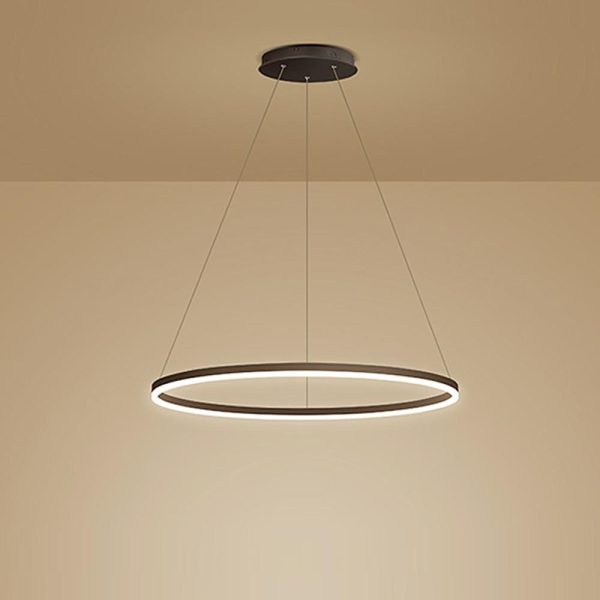 Circle LED Modern Chandelier Pendant Light Hanging Lamp Island Lights - Image 8