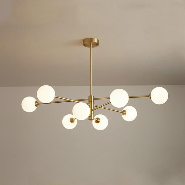 Industrial Modern Cluster Globe Geometric Pendant Light Ceiling Light - Image 5