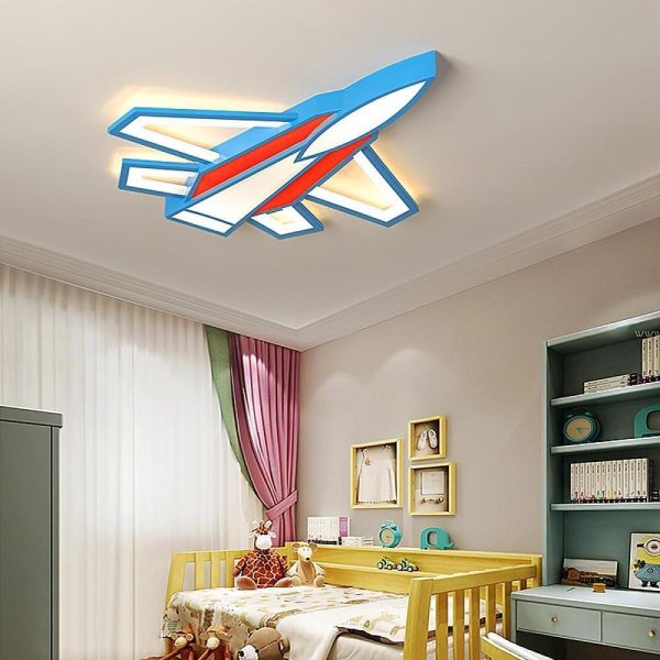 Cartoon Airplane LED Modern Ceiling Lights Flush Mount Lighting Ceiling Lamp - Image 4