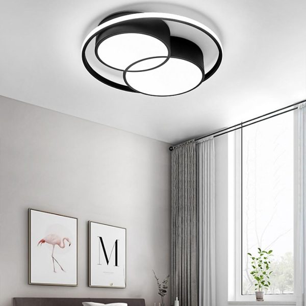 3 Circles Dimmable LED Nordic Ceiling Light Flush Mount Lighting - Image 3