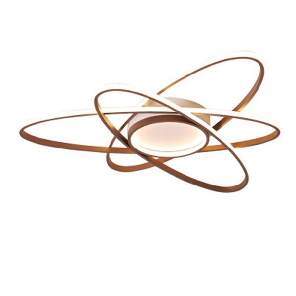 Overlapping Oval Dimmable LED Modern Ceiling Lights Flush Mount Lighting - Image 7