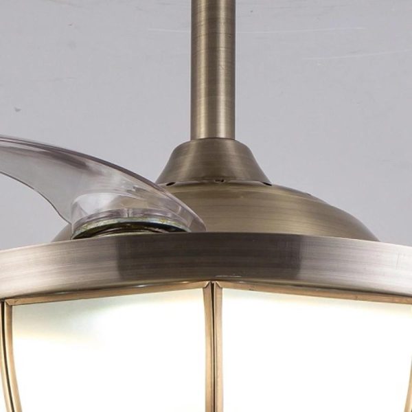 Bronze Farmhouse Retractable Ceiling Fan with Light - Image 4