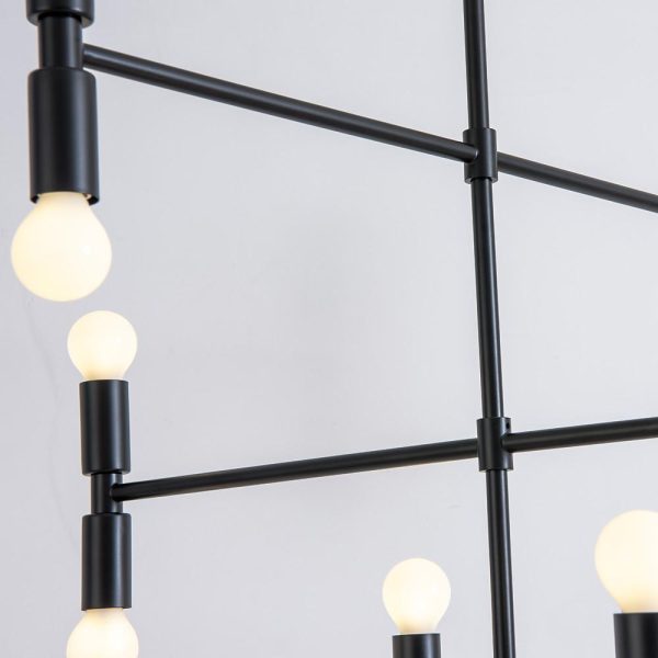 12 Lights LED Electroplated Metal Adjustable Modern Pendant Lights - Image 14