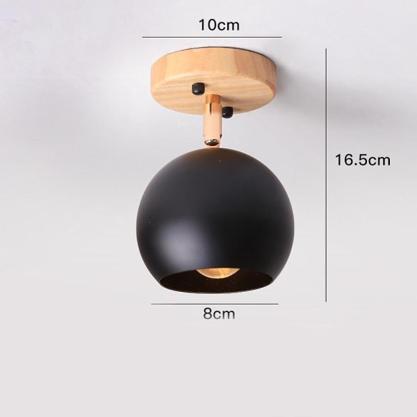 Semicircular Metal LED Rustic Adjustable Pendant Lights Ceiling Lights - Image 7