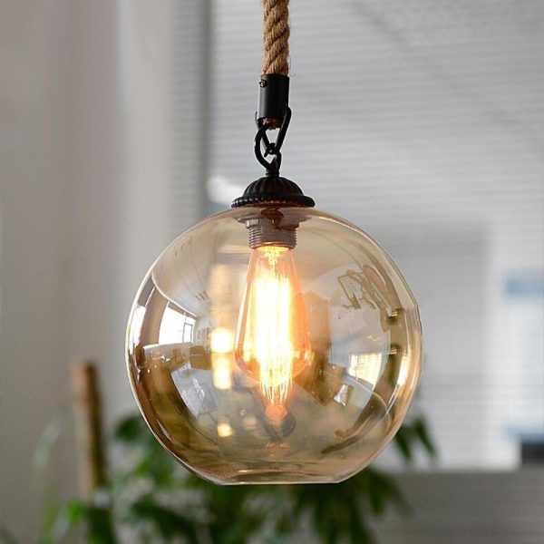 Electroplated Glass Globe Design LED Modern Pendant Lighting Chandeliers - Image 4