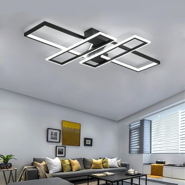 4 Rectangle LED Modern Ceiling Lights Flush Mount Lighting Ceiling Lamp - Image 3