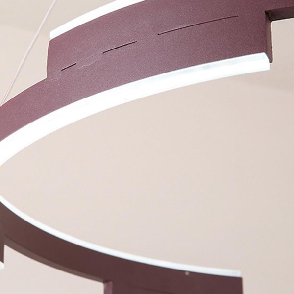 Modern Geometrical Circle Chandelier Pendant Light for Bedroom - Image 11