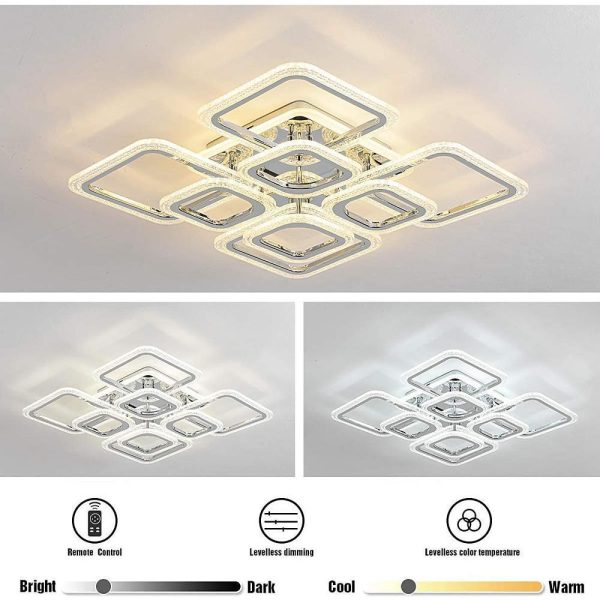 5 Square LED Modern Ceiling Lights Fixture Flush Mount Lighting Ceiling Lamp - Image 10