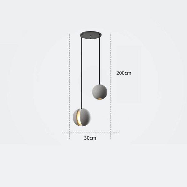 Vintage Cerami Pendant Light Unique Pendant Lighting LED Ceiling Light - Image 7