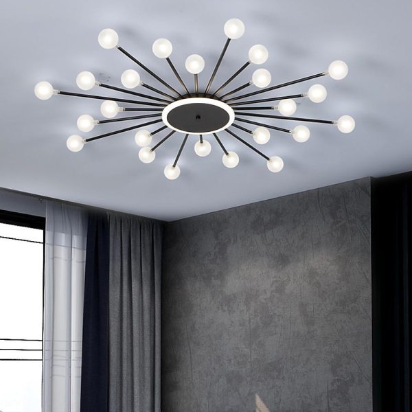 24 Lights LED Glass Metal Nordic Hanging Ceiling Lights Pendant Lights - Image 3