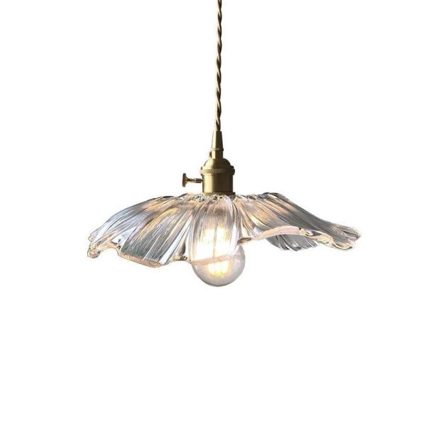 Flower Shape Glass Electroplated LED Nordic Pendant Light Chandeliers - Image 7