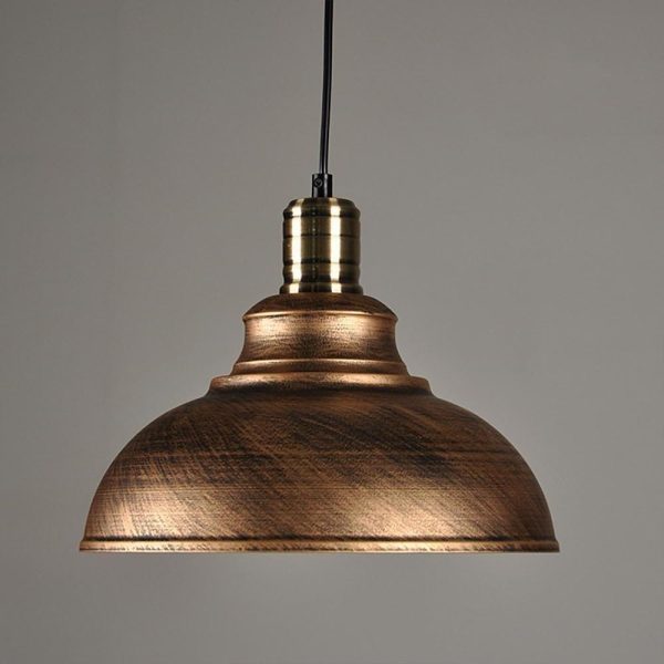 Semi Globe Metal LED Vintage Pendant Light Hanging Lamp Island Lights - Image 6