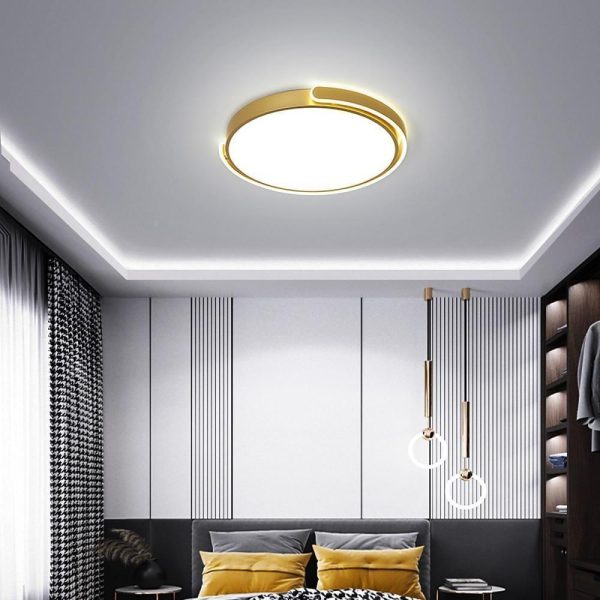 Rounded Flush Mount Ceiling Light Minimalist Acrylic LED Light - Image 3
