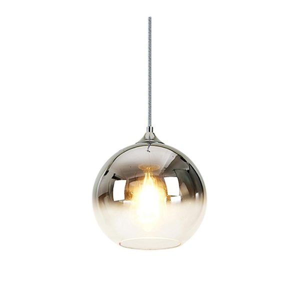 Gradient Color Glass Metal Globe Kitchen Island Pendant Lighting Ceiling Light - Image 2