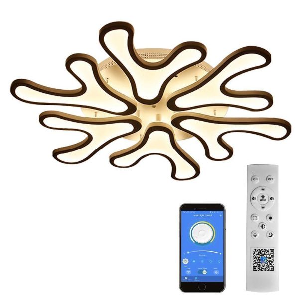Creative Flower Dimmable LED Nordic Ceiling Lights Flush Mount Lighting - Image 11