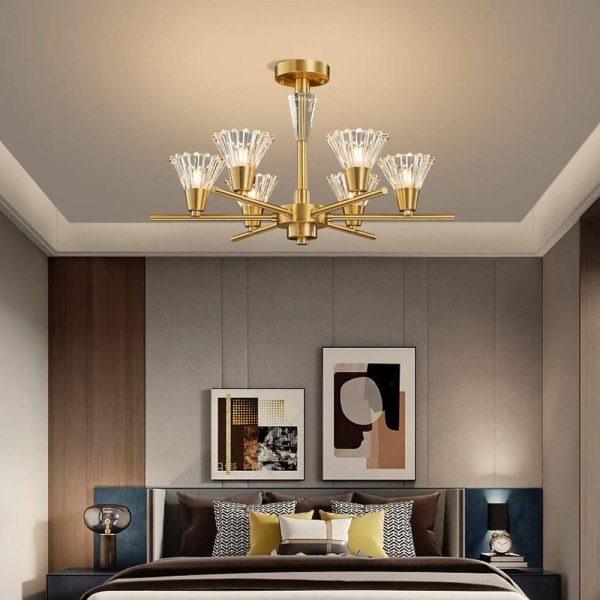 Scandinavian Style 6/8-Light Copper Pendant Ceiling Light - Image 5
