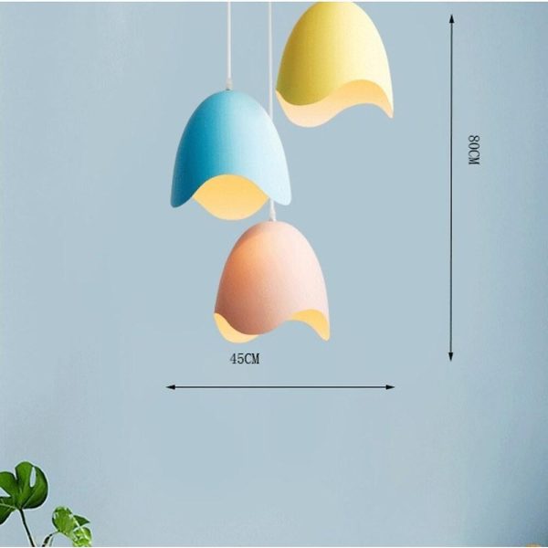 3-light Half Eggshell Shaped LED Modern Pendant Lighting Island Lights - Image 5
