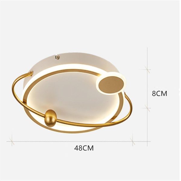 Oval Shaped Bedroom Flush Mount Lighting Unique LED Ceiling Lights - Image 10