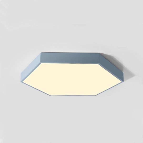 Geometric Hexagon Shaped LED Modern Ceiling Light Flush Mount Lighting - Image 10