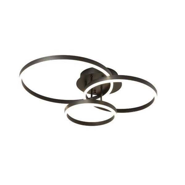 Modern 3 Circle Gold Flush Mount Light Ceiling Light 3 Lights - Image 4