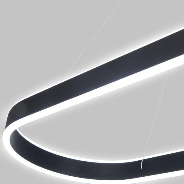 Rounded Rectangle LED Dimmable Modern Pendant Lighting Chandelier - Image 13