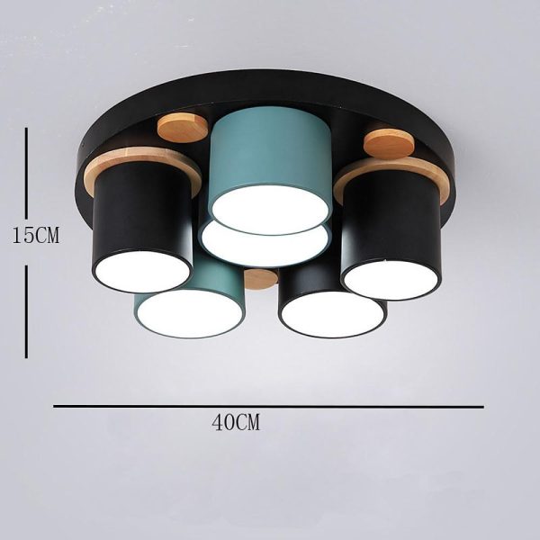 Rounded Cylindrical LED Modern Ceiling Lights Flush Mount Lighting - Image 8