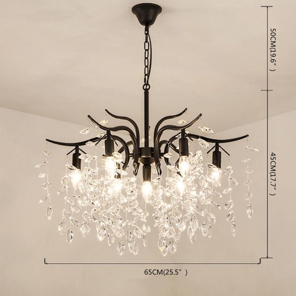 Antique Crystal 7-light LED Artistic Chandeliers Kitchen Island Lighting - Image 5