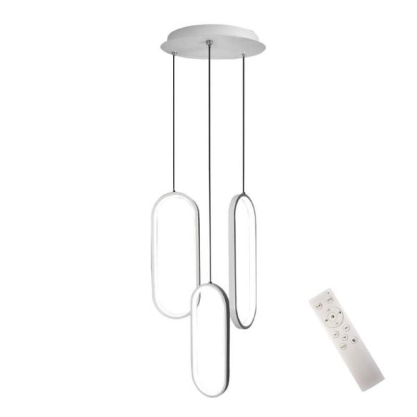 Modernist Curved 3 Rectangle Chandeliers Island Kitchen Dining Room Lighting Ceiling Light - Image 7