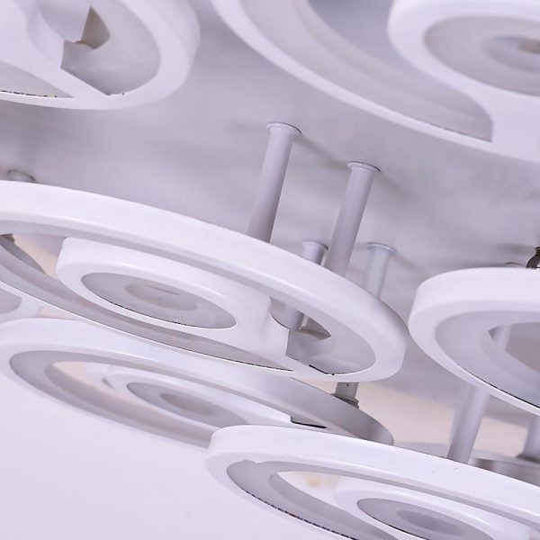 Round Flower Shaped LED Modern Flush Mount Lighting Ceiling Lights Hanging Light - Image 9