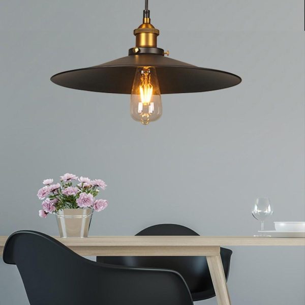 Adjustable Industrial Metal Stylish Cone-Shaped Pendant Lighting - Image 9