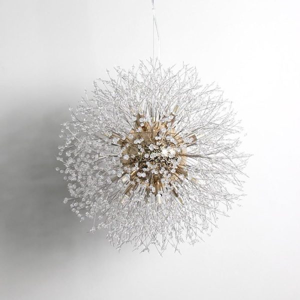 Round Design Crystal Metal LED Antique Chandeliers Kitchen Pendant Lighting - Image 7