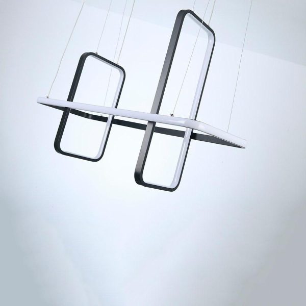 Rectangular LED Modern Chandeliers Pendant Light Hanging Ceiling Lights - Image 10