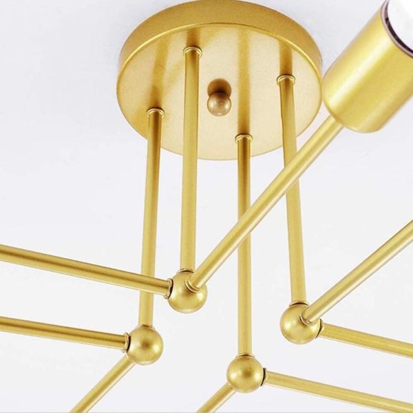 8-light LED Modern Sputnik Chandelier Ceiling Lights Pendent Lighting - Image 12