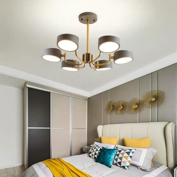 6 Light Modernist LED Flush Mount Ceiling Light for Bedroom - Image 5