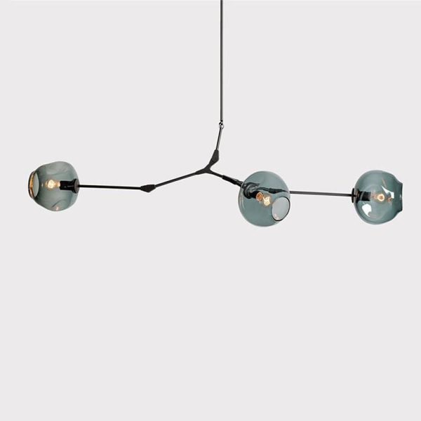 Globe Sputnik Industrial Glass Chandelier Modern Lighting with Customizable Color Shades - Image 12