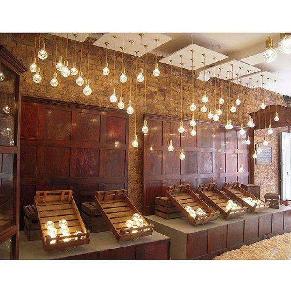 Cluster Glass Ball Shaped LED Nordic Pendant Lighting Hanging Lamp Island Lights - Image 4