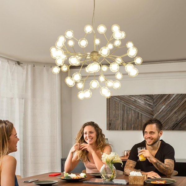 45 Lights Cluster Branches Design Glass LED Modern Chandelier Pendant Lights - Image 5