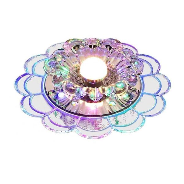 Flower Effect Entryway Lighting Crystal Metal LED Flush Mount Ceiling Light for Baby Kids - Image 10