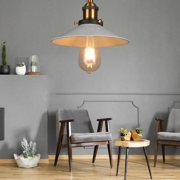 Adjustable Industrial Metal Stylish Cone-Shaped Pendant Lighting - Image 8