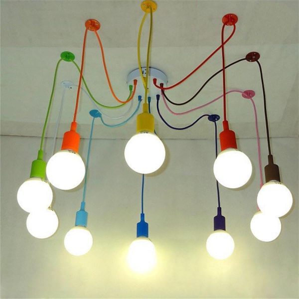 Cluster Spider Pendant Lighting 10-heads DIY Adjustable Ceiling Lights - Image 3