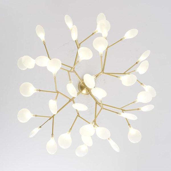45 Lights Creative Copper Glass Design LED Modern Sputnik Chandelier - Image 7